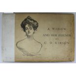 Gibson, Charles Dana - A Widow and her Friends, oblong folio, cloth backed, pictorial boards (