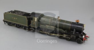 An Eames of Reading 4-6-0 County Class GW locomotive and tender, Bonds motor, number 1010, green