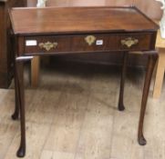 A mahogany lowboy W.76cm