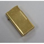 A 1940's/1950's 18ct gold Boucheron lighter, in Boucheron box, 51mm.