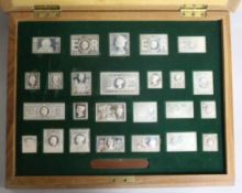 A set of Hallmarks Replicas Ltd 'Stamps of Royalty', comprising twenty-five sterling silver ingots