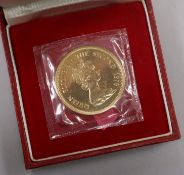 A Royal Mint Hong Kong 22ct gold Lunar Year $1000 coin, Year of the Dragon, 1976, in sealed