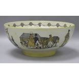 A Shand Kydd pottery 'Newmarket' bowl Dia. 28cm.