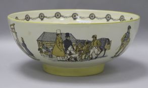 A Shand Kydd pottery 'Newmarket' bowl Dia. 28cm.