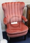 'The Property of A Gentleman' - Two pink dralon upholstered rail carriage seats, removed from the "