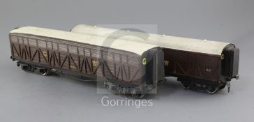 A set of two GWR Siphon Waggons: No's.13596 and 1417