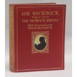 Dickens, Charles (1812-70) - [Pickwick Papers] "Mr Pickwick", illus by Frank Reynolds, quarto red