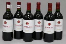6 bottles of Bordeaux font agnac