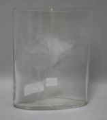 A Tapio Wirkala etched glass vase H.25cm.