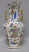 A Chinese polychrome vase height 30.5cm