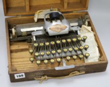 A Buckensderfer Typewriter L.30cm