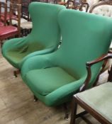 A pair of Greaves and Thomas of Mayfair 1960's swivel chairs