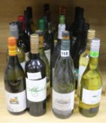 24 assorted red and white wines