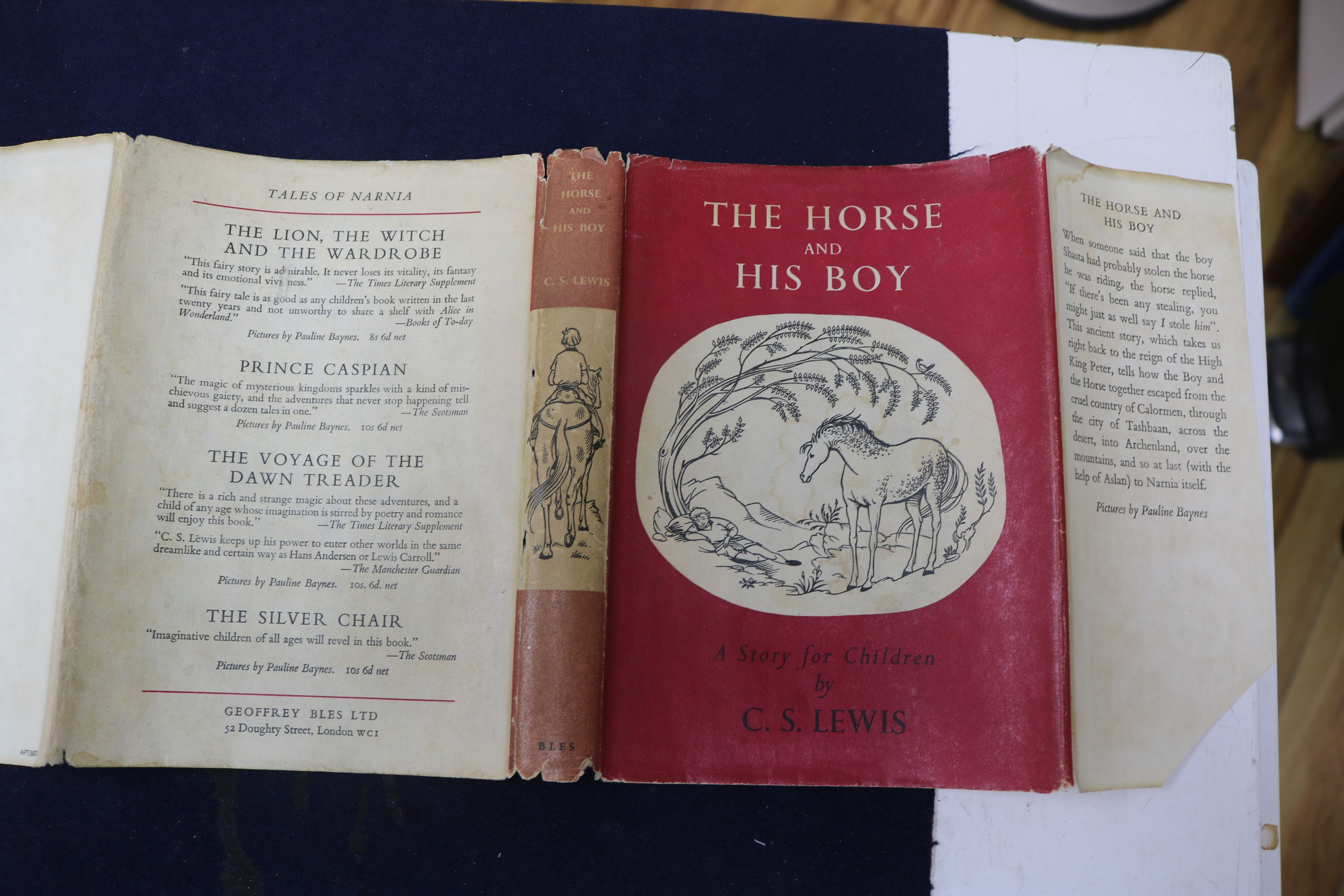 Lewis, Clive Staples - The Horse and His Boy, 1st edition, illustrated by Pauline Baynes, in price - Image 2 of 2