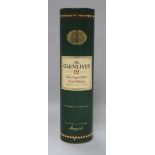 A bottle of Glenlivet 12 year old Single Malt whisky
