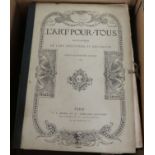L'Art Pour Tous, Encyclopédie de l'Art Industriel et Décoratif, Morel et Cie, Paris, comprising 11