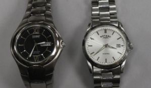 A Rotary and a Citizen watch in stainless steel cases.
