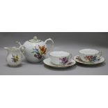 A Meissen part teaset