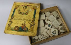 Historical Portraits of the Kings & Queens puzzle with map and box