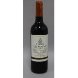 Five bottles bottles Grace du Maynes Cotes Castillion 2015