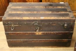 A silver chest W.84cm