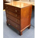 A small chest of four drawers W.66cm