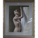 A. Foruchi, pastel, female nude, signed and inscribed verso, 63 x 47cm