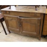 A French oak buffet W.135cm.