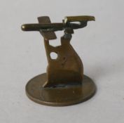 A WWII German P.O.W. model of a doodlebug made from old one pennies