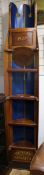 A Henley Regatta rowing boat bookcase, 'Toad 1927' W.54cm