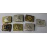 A quantity of German buckles, mixed