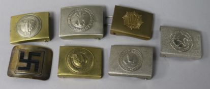 A quantity of German buckles, mixed
