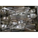 A quantity of silver plated cutlery