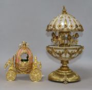 Two House of Faberge eggs