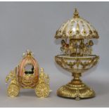 Two House of Faberge eggs