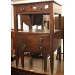 A Regency mahogany commode W.54cm