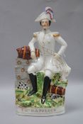 A 19th century Staffordshire flatback of Napoleon height 40cm