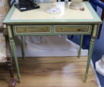 A painted side table W.83cm