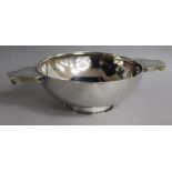 A large silver quaich, Edward & Sons, London, 1937, 29.1cm over handles, 18 oz.