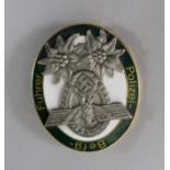 A German enamel police badge