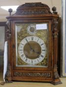 A Cenzkirch walnut cased mantel clock approx. height 40cm