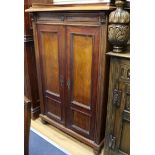 A two door mahogany cupboard W.83cm