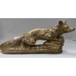 A terracotta model of a fox