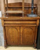 A Victorian mahogany chiffonier W.91cm