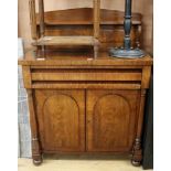 A Victorian mahogany chiffonier W.91cm