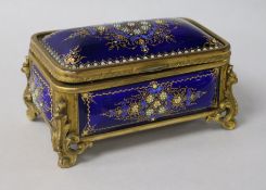 A 19th century enamel box