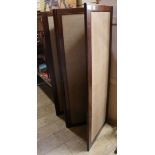 A mahogany framed four fold screen overall width 208cm