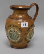 A Royal Doulton stoneware jug height 18cm