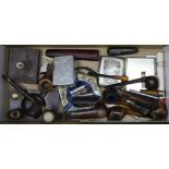 A quantity of mixed collectables, cigarette holders etc