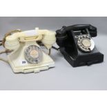 Two GPO bakelite telephones
